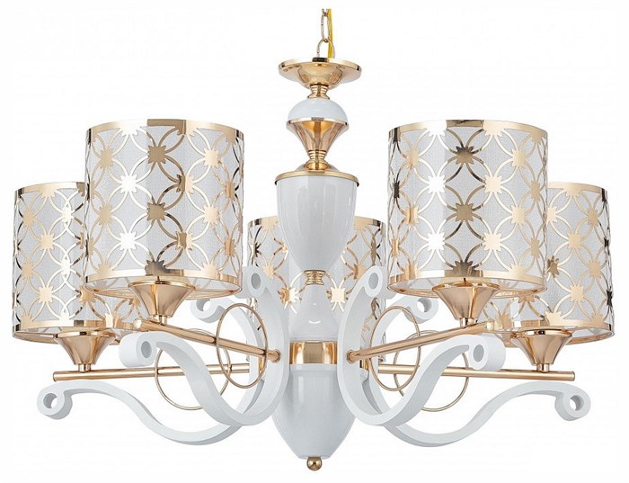Подвесная люстра Arte Milano Florentia-3097 303097/5 Wh/Gd - фото 4934870