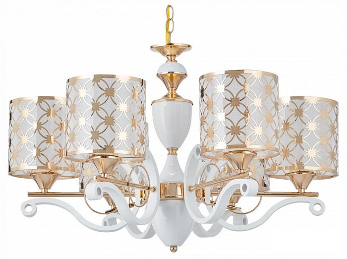 Подвесная люстра Arte Milano Florentia-3097 303097/6 Wh/Gd - фото 4934879