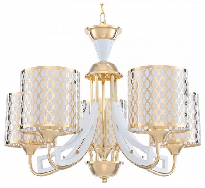 Подвесная люстра Arte Milano Florentia-3387 303387/5 Wh/Gd - фото 4934928