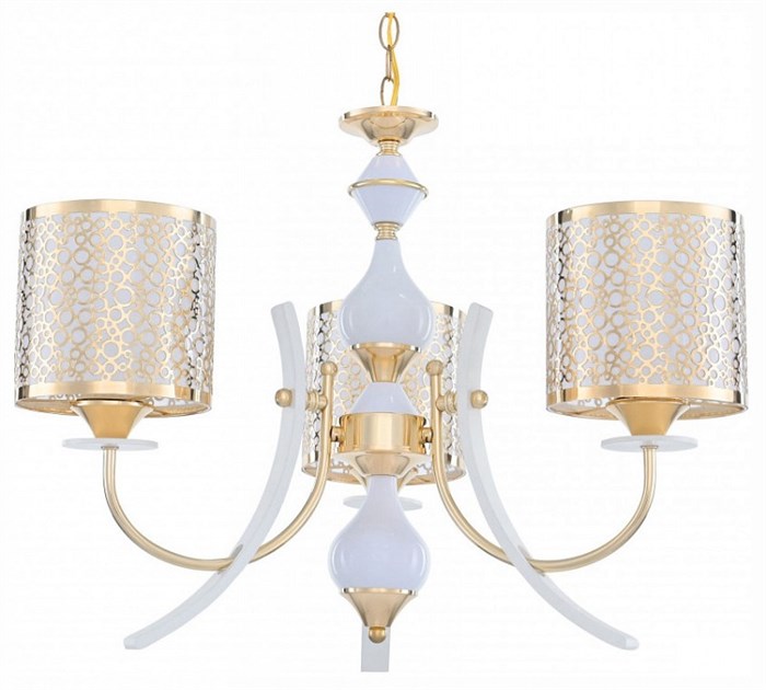 Подвесная люстра Arte Milano Florentia-6067 306067/3 Wh/Gd - фото 4935033