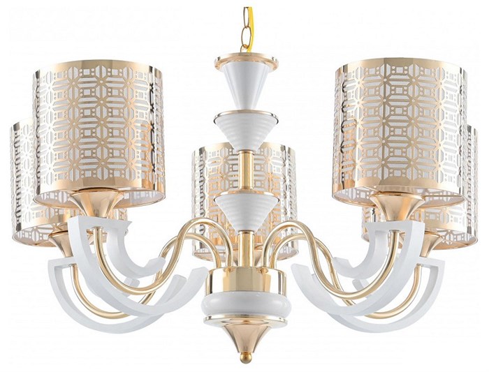 Подвесная люстра Arte Milano Florentia-8857 308857/5 Wh/Gd - фото 4935177