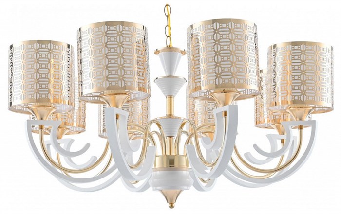 Подвесная люстра Arte Milano Florentia-8857 308857/8 Wh/Gd - фото 4935196