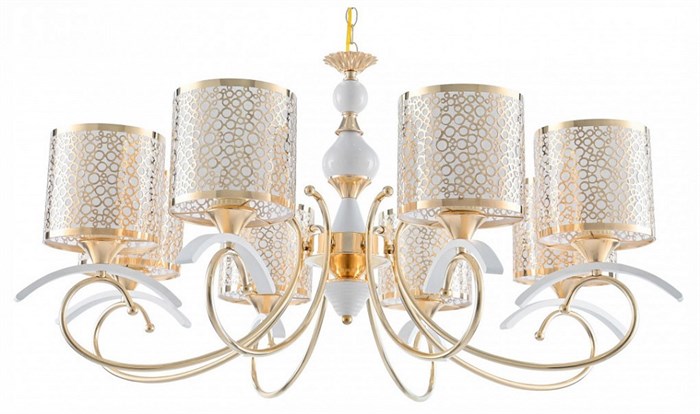 Подвесная люстра Arte Milano Florentia-9787 309787/8 Wh/Gd - фото 4935252