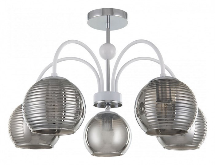 Люстра на штанге Arte Milano Napoli-320719 320719/5 CR+WH - фото 4935650