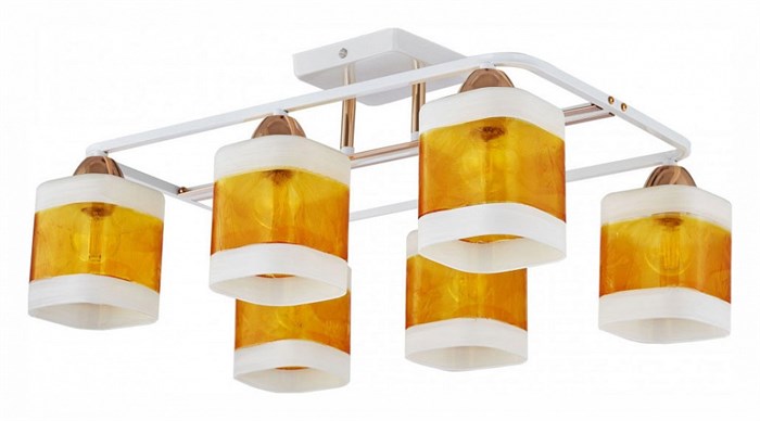 Потолочная люстра Arte Milano AMALFI-322008 322008/6 WH+FG - фото 4935788