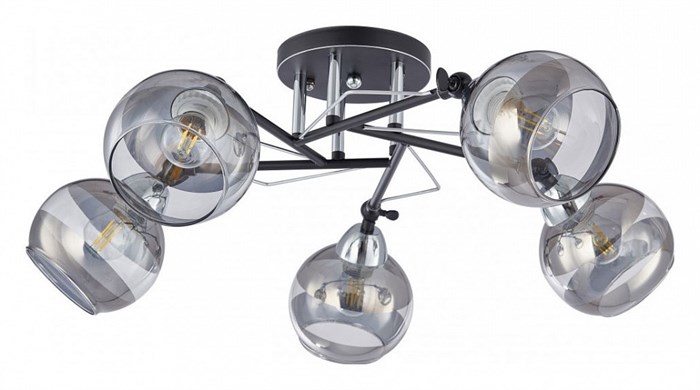 Потолочная люстра Arte Milano AMALFI-323685 323685/5B BK+CR - фото 4935933