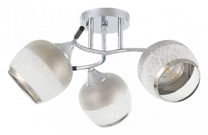 Потолочная люстра Arte Milano AMALFI-325885 325985/3 CR+BK - фото 4936126