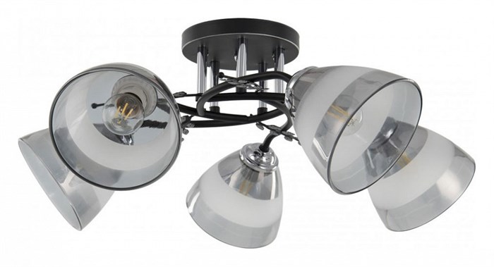 Потолочная люстра Arte Milano AMALFI-327685 327685/5A BK+CR - фото 4936387