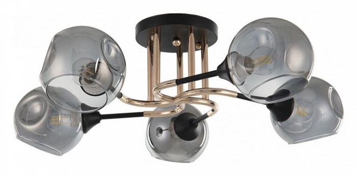 Потолочная люстра Arte Milano AMALFI-328419 328419/5 FG+BK - фото 4936470