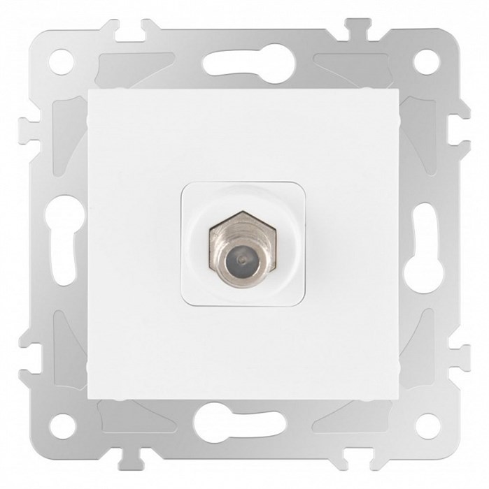 ТВ-розетка без рамки Arte Milano am-203 203.42-1.white - фото 4937937