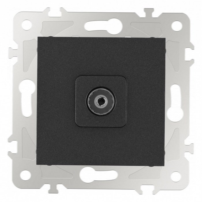 ТВ-розетка без рамки Arte Milano am-203 203.43-1.black - фото 4937943