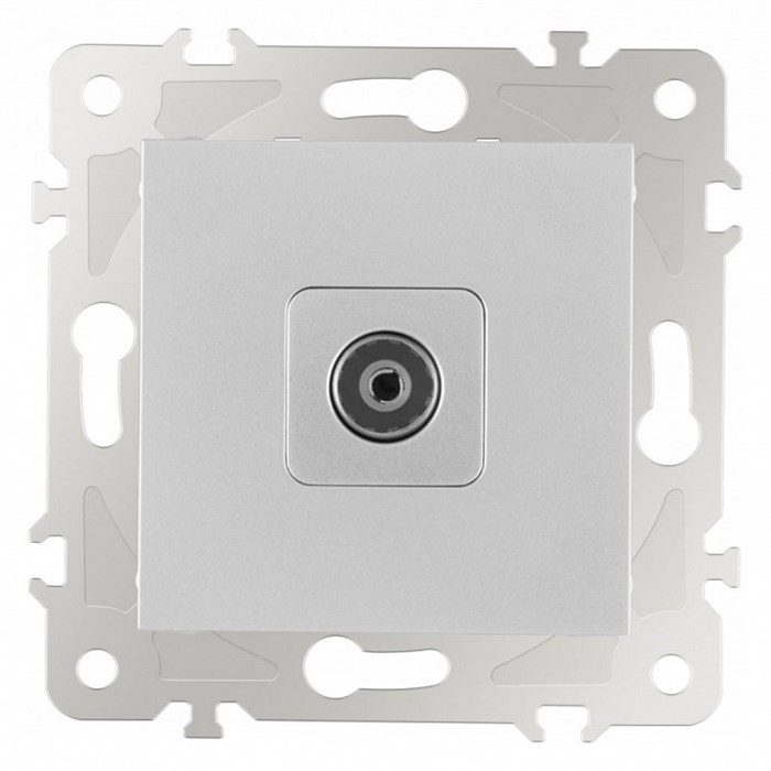 ТВ-розетка без рамки Arte Milano am-203 203.43-1.silver - фото 4937955