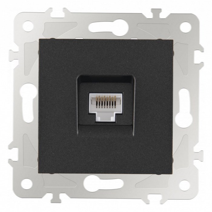Розетка Ethernet RJ-45 без рамки Arte Milano am-203 203.45-1.black - фото 4937991