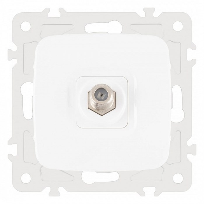 ТВ-розетка без рамки Arte Milano am-205 205.42-1.white - фото 4938371
