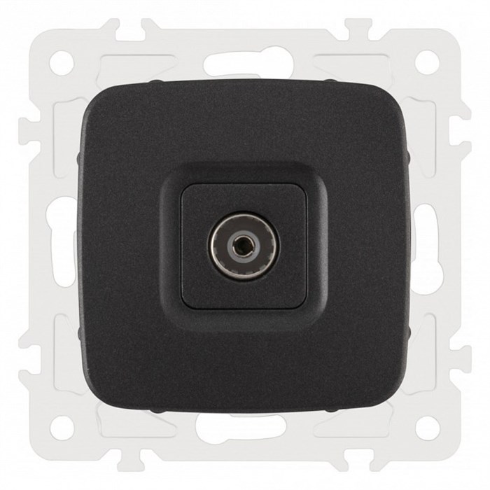 ТВ-розетка без рамки Arte Milano am-205 205.43-1.black - фото 4938375