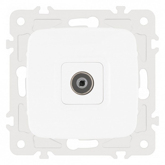 ТВ-розетка без рамки Arte Milano am-205 205.43-1.white - фото 4938387