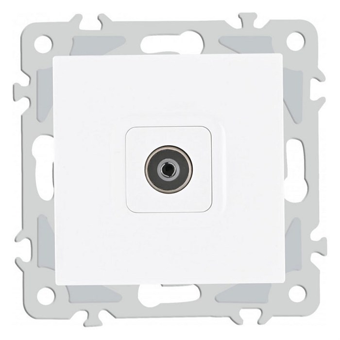 ТВ-розетка без рамки Arte Milano am-206 206.43-1.white - фото 4938718