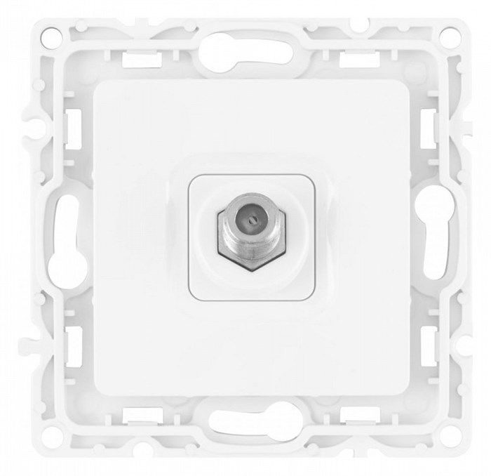ТВ-розетка без рамки Arte Milano am-217 217.42-1.white - фото 4939030