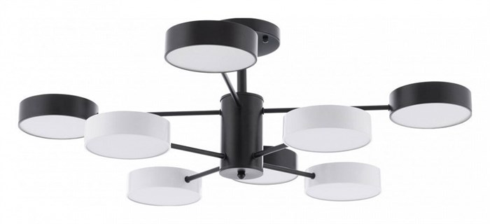 Люстра на штанге Arte Milano Ferrara 250906/8B Bk/Wh - фото 4939231
