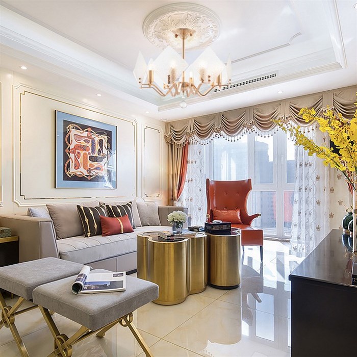 Люстра на штанге Arte Milano Sorrento-6309 376309/8/500 GD - фото 4940870