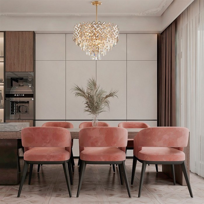 Люстра на штанге Arte Milano Sorrento-8019 378019/9/300/570 GD - фото 4940968
