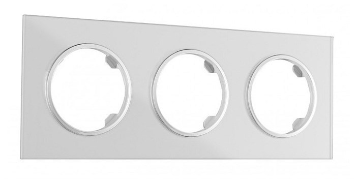 Рамка на 3 поста Arte Milano am-502.01 502.01-3.silver - фото 4941101