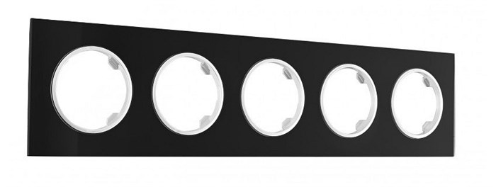 Рамка на 5 постов Arte Milano am-502.01 502.01-5.black - фото 4941113