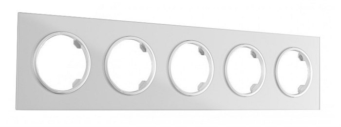 Рамка на 5 постов Arte Milano am-502.01 502.01-5.silver - фото 4941117