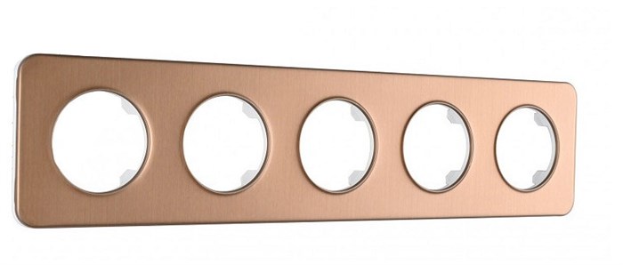 Рамка на 5 постов Arte Milano am-502.07 502.07-5.brown - фото 4941205