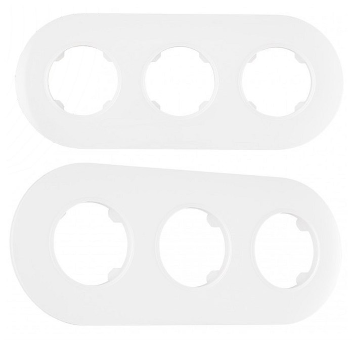 Рамка на 3 поста Arte Milano am-502.08 502.08-3.white - фото 4941243