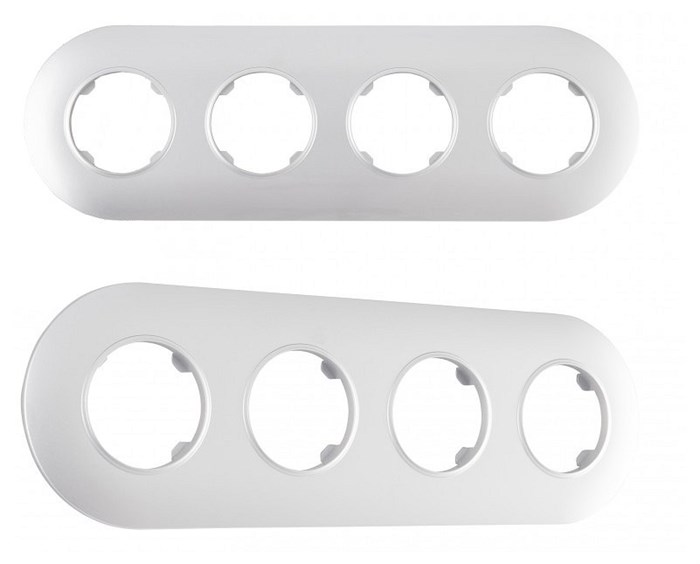 Рамка на 4 поста Arte Milano am-502.08 502.08-4.silver - фото 4941249