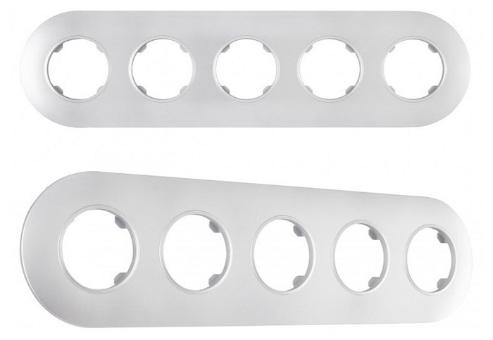 Рамка на 5 постов Arte Milano am-502.08 502.08-5.silver - фото 4941257