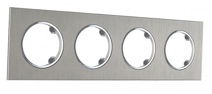Рамка на 4 поста Arte Milano am-502.11 502.11-4.grey - фото 4941293