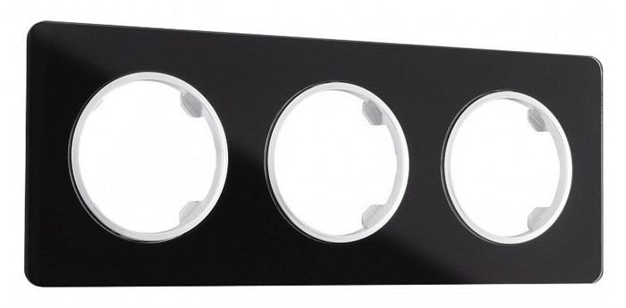 Рамка на 3 поста Arte Milano am-502.13 502.13-3.black - фото 4941329