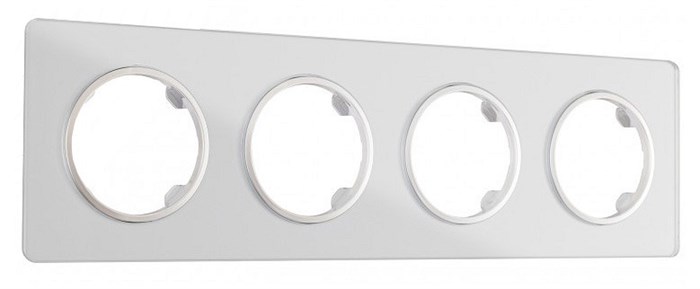 Рамка на 4 поста Arte Milano am-502.13 502.13-4.silver - фото 4941341