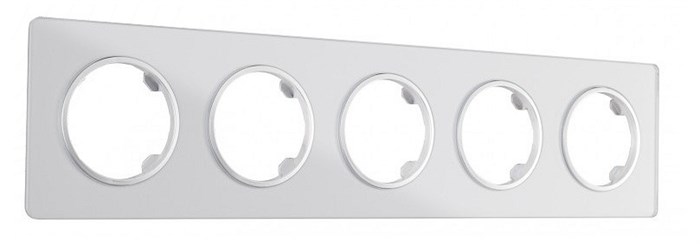 Рамка на 5 постов Arte Milano am-502.13 502.13-5.silver - фото 4941349