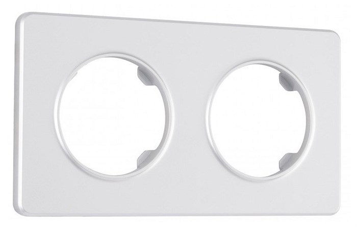 Рамка на 2 поста Arte Milano am-502.15 502.15-2.silver - фото 4941373