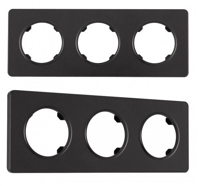 Рамка на 3 поста Arte Milano am-502.15 502.15-3.black - фото 4941377