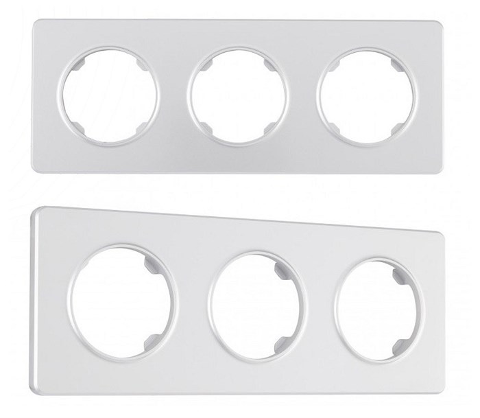 Рамка на 3 поста Arte Milano am-502.15 502.15-3.silver - фото 4941381