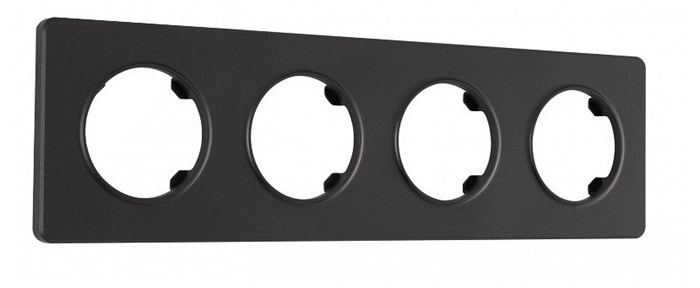 Рамка на 4 поста Arte Milano am-502.15 502.15-4.black - фото 4941385