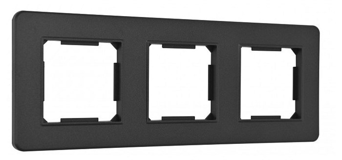 Рамка на 3 поста Arte Milano am-502.16 502.16-3.black - фото 4941425