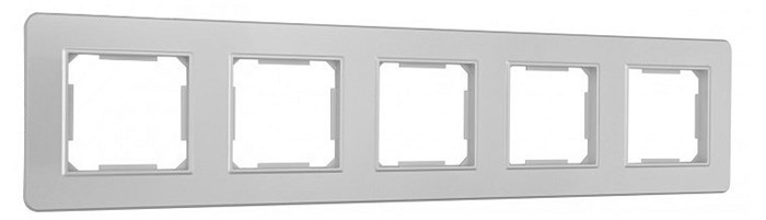 Рамка на 5 постов Arte Milano am-502.16 502.16-5.silver - фото 4941445