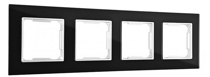 Рамка на 4 поста Arte Milano am-503.02 503.02-4.black - фото 4941481