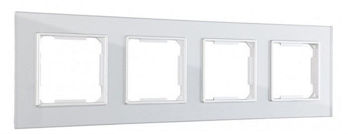 Рамка на 4 поста Arte Milano am-503.02 503.02-4.silver - фото 4941485
