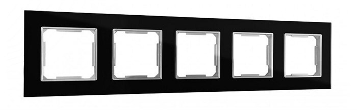 Рамка на 5 постов Arte Milano am-503.02 503.02-5.black - фото 4941489