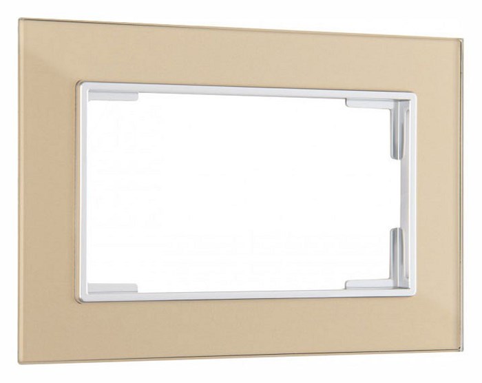 Рамка для двойной розетки Arte Milano am-503.02 503.02-double.shampan - фото 4941499