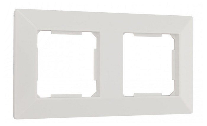 Рамка на 2 поста Arte Milano am-503.03 503.03-2.white - фото 4941519