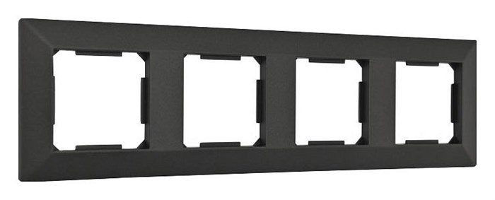 Рамка на 4 поста Arte Milano am-503.03 503.03-4.black - фото 4941529