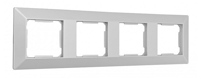 Рамка на 4 поста Arte Milano am-503.03 503.03-4.silver - фото 4941533