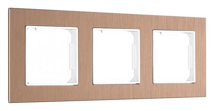 Рамка на 3 поста Arte Milano am-503.12 503.12-3.brown - фото 4941615